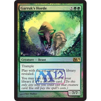 Garruk's Horde (2012 Core Set Launch foil)