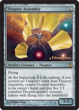 Thopter Assembly (Mirrodin Besieged Launch foil)