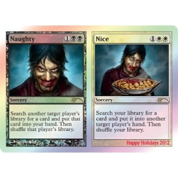 Naughty // Nice (2012 Happy Holidays foil)