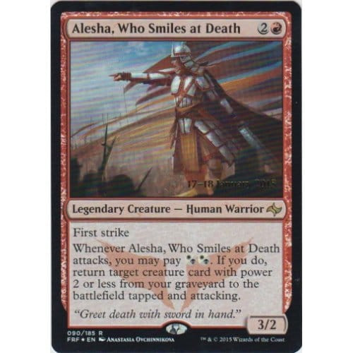 Alesha, Who Smiles at Death (Fate Reforged Prerelease foil)