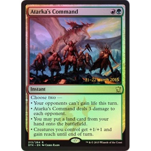 Atarka's Command (Dragons of Tarkir Prerelease foil)