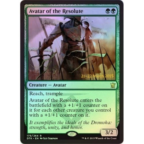 Avatar of the Resolute (Dragons of Tarkir Prerelease foil)
