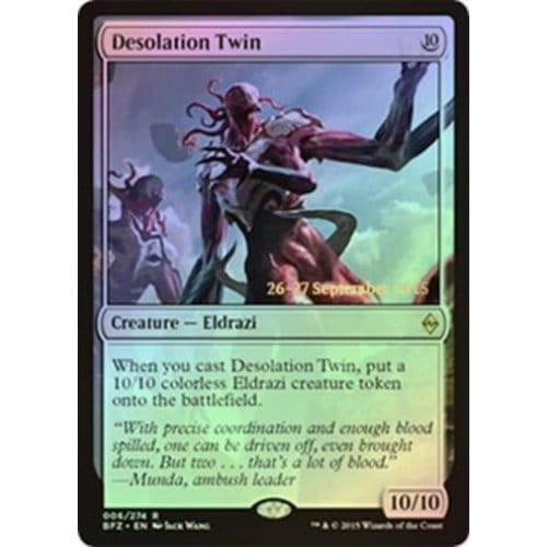 Desolation Twin (Battle for Zendikar Prerelease foil) | Promotional Cards