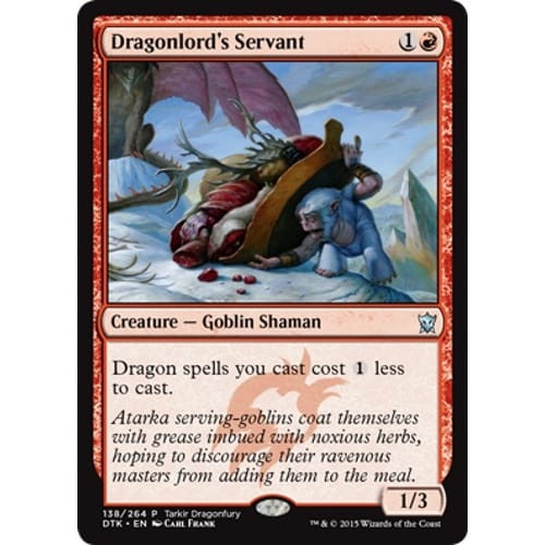 Dragonlord's Servant (Tarkir Dragonfury Promo)