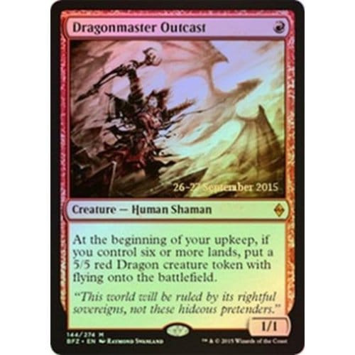 Dragonmaster Outcast (Battle for Zendikar Prerelease foil)