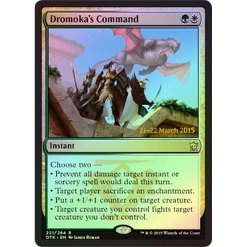 Dromoka's Command (Dragons of Tarkir Prerelease foil)
