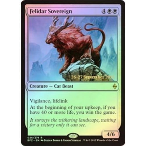 Felidar Sovereign (Battle for Zendikar Prerelease foil) | Promotional Cards