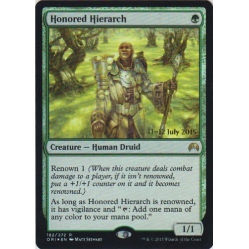Honored Hierarch (Magic Origins Prerelease foil)