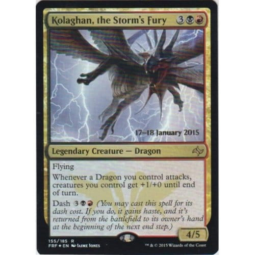 Kolaghan, the Storm's Fury (Fate Reforged Prerelease foil) | Promotional Cards