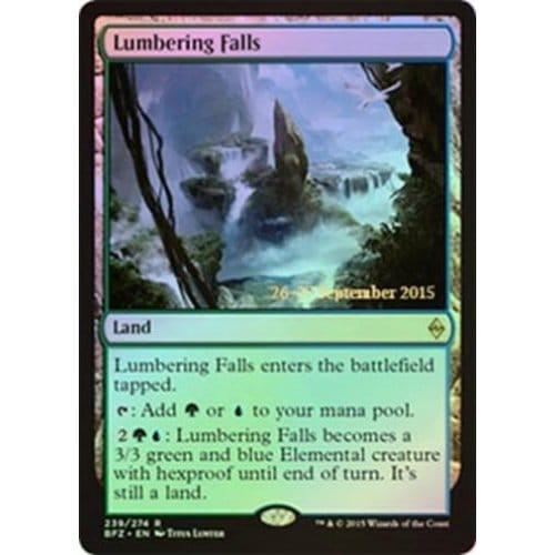 Lumbering Falls (Battle for Zendikar Prerelease foil)