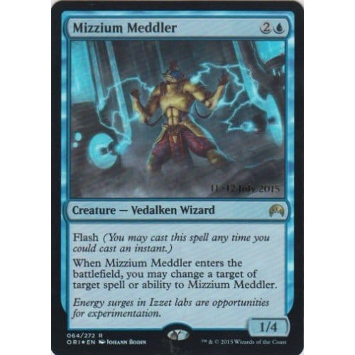 Mizzium Meddler (Magic Origins Prerelease foil) | Promotional Cards