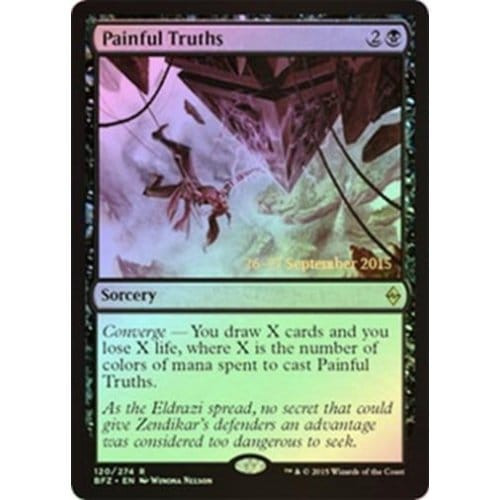 Painful Truths (Battle for Zendikar Prerelease foil)