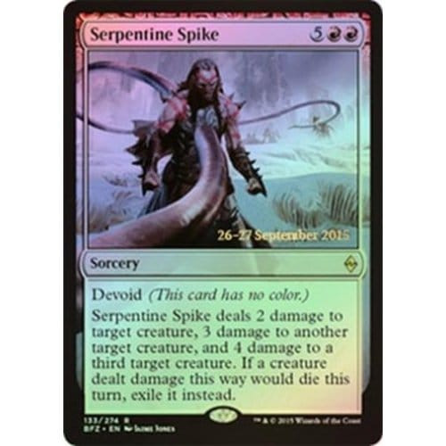 Serpentine Spike (Battle for Zendikar Prerelease foil)