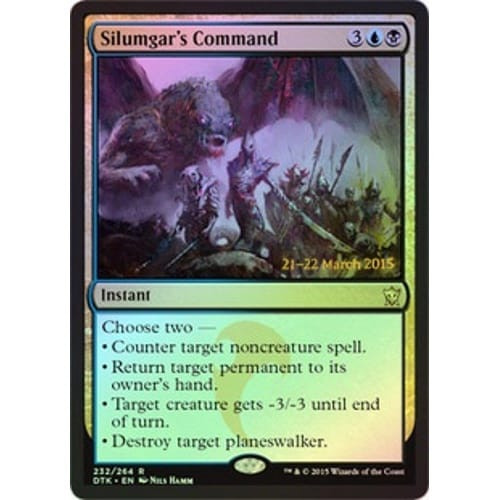 Silumgar's Command (Dragons of Tarkir Prerelease foil)