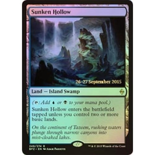 Sunken Hollow (Battle for Zendikar Prerelease foil)
