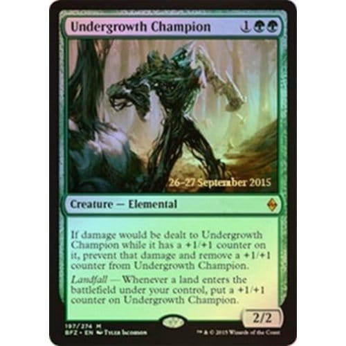 Undergrowth Champion (Battle for Zendikar Prerelease foil)