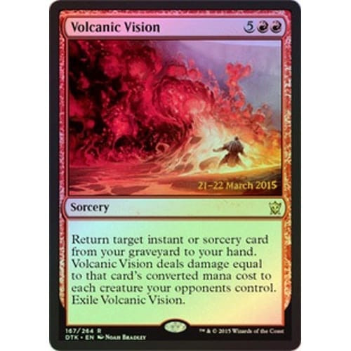 Volcanic Vision (Dragons of Tarkir Prerelease foil)