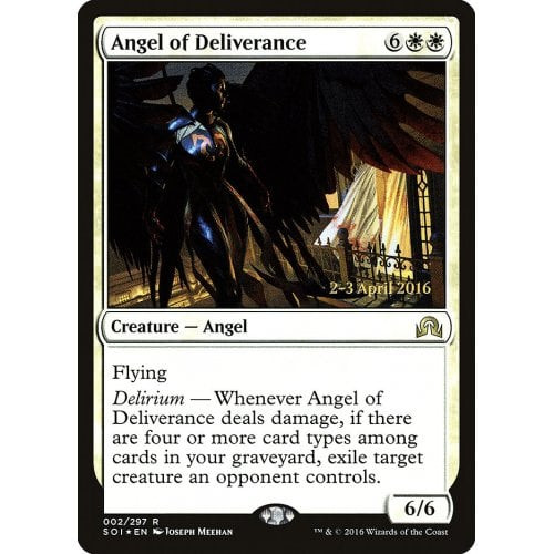 Angel of Deliverance (Shadows over Innistrad Prerelease foil) | Promotional Cards
