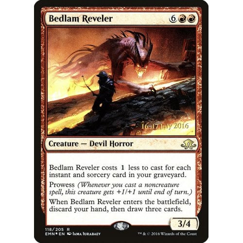 Bedlam Reveler (Eldritch Moon Prerelease foil) | Promotional Cards