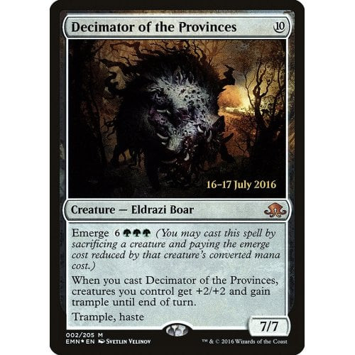 Decimator of the Provinces (Eldritch Moon Prerelease foil)