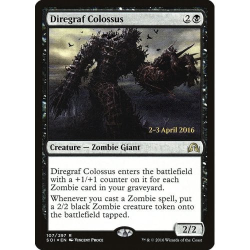 Diregraf Colossus (Shadows over Innistrad Prerelease foil) | Promotional Cards