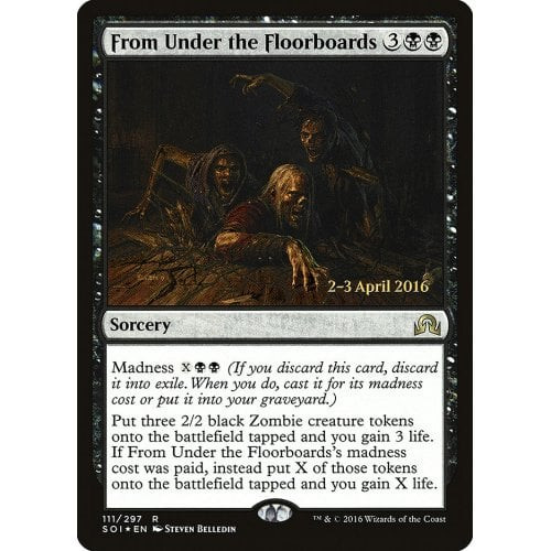 From Under the Floorboards (Shadows over Innistrad Prerelease foil)