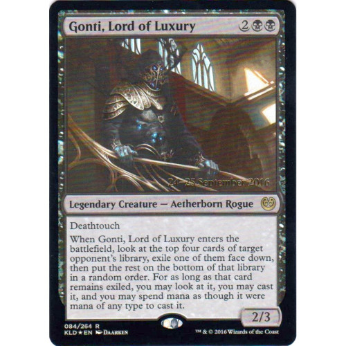 Gonti, Lord of Luxury (Kaladesh Prerelease foil)