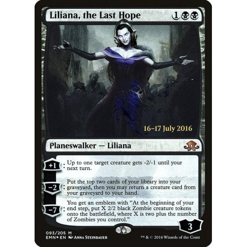 Liliana, the Last Hope (Eldritch Moon Prerelease foil)