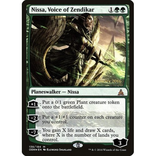 Nissa, Voice of Zendikar (Oath of the Gatewatch Prerelease foil)