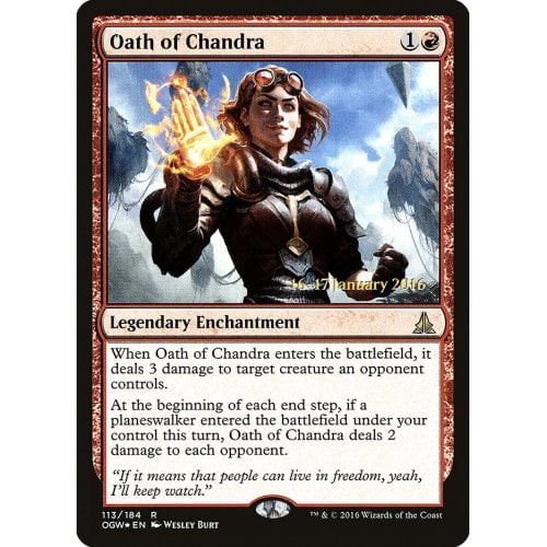 Oath of Chandra (Oath of the Gatewatch Prerelease foil) | Promotional Cards