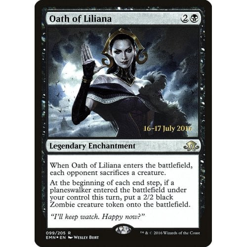 Oath of Liliana (Eldritch Moon Prerelease foil)