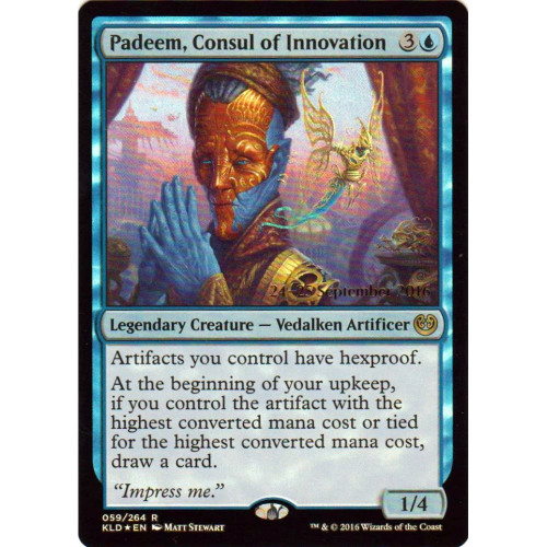 Padeem, Consul of Innovation (Kaladesh Prerelease foil)