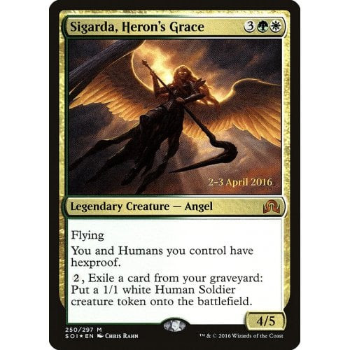Sigarda, Heron's Grace (Shadows over Innistrad Prerelease foil)