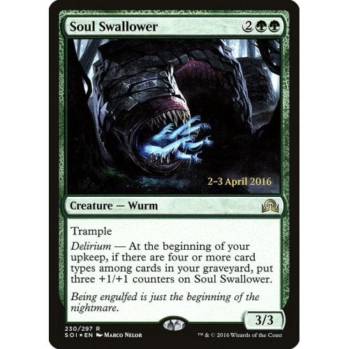 Soul Swallower (Shadows over Innistrad Prerelease foil) | Promotional Cards
