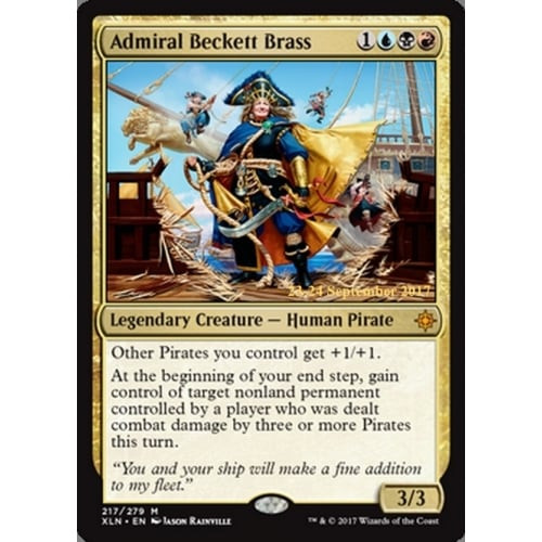 Admiral Beckett Brass (Ixalan Prerelease foil) | Promotional Cards