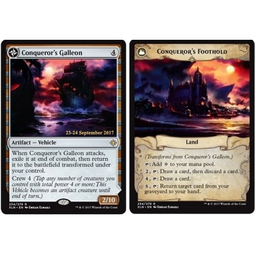 Conqueror's Galleon (Conqueror's Foothold) (Ixalan Prerelease foil)