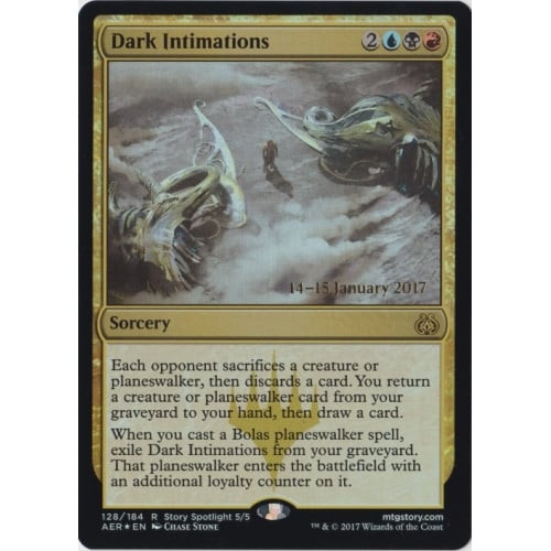 Dark Intimations (Aether Revolt Prerelease foil) | Promotional Cards