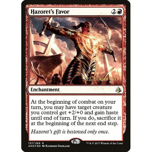 Hazoret's Favor (Amonkhet Prerelease foil)