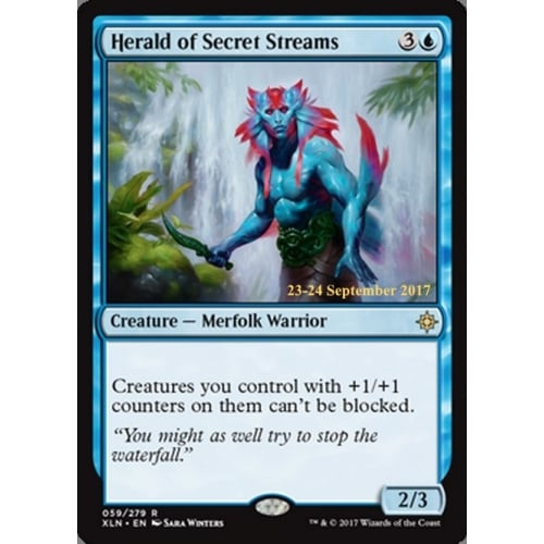 Herald of Secret Streams (Ixalan Prerelease foil)