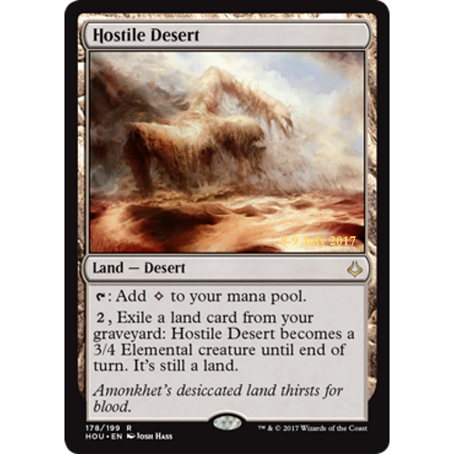 Hostile Desert (Hour of Devastation Prerelease Foil) | Promotional Cards