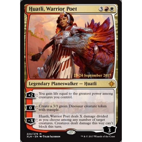 Huatli, Warrior Poet (Ixalan Prerelease foil) | Promotional Cards