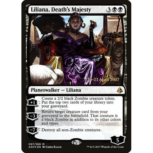 Liliana, Death's Majesty (Amonkhet Prerelease foil)
