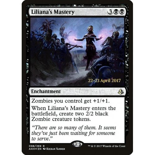 Liliana's Mastery (Amonkhet Prerelease foil)
