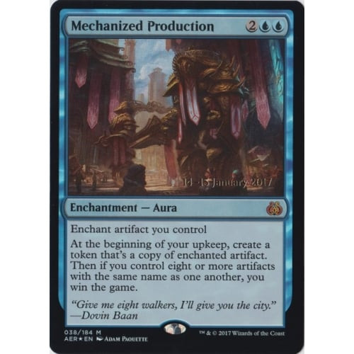 Mechanized Production (Aether Revolt Prerelease foil) | Promotional Cards