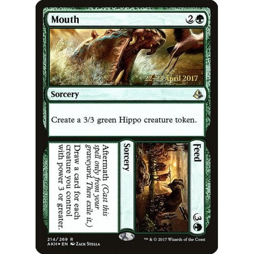 Mouth // Feed (Amonkhet Prerelease foil) | Promotional Cards