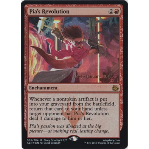 Pia's Revolution (Aether Revolt Prerelease foil) | Promotional Cards