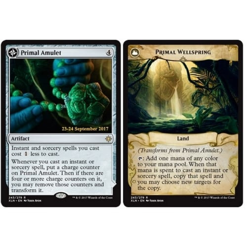Primal Amulet (Primal Wellspring) (Ixalan Prerelease foil)