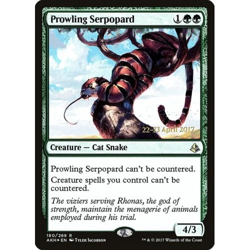 Prowling Serpopard (Amonkhet Prerelease foil)