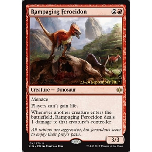 Rampaging Ferocidon (Ixalan Prerelease foil)