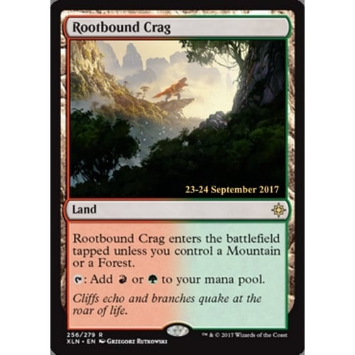 Rootbound Crag (Ixalan Prerelease foil)